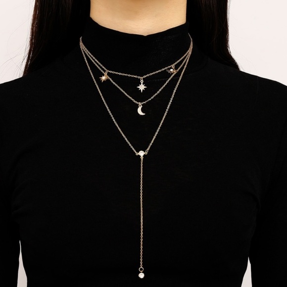 3/$35🔥 💕Last one Moon Star Necklaces - Picture 3 of 7